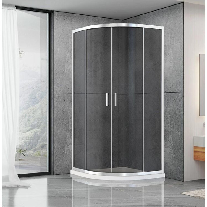 Душова кабіна Dusel A-511 90x90x190 см, двері розсувні, скло тоноване