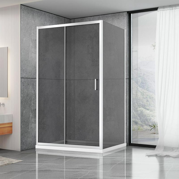 Душова кабіна Dusel A-515 120x80x190 см, двері розсувні, тоноване скло