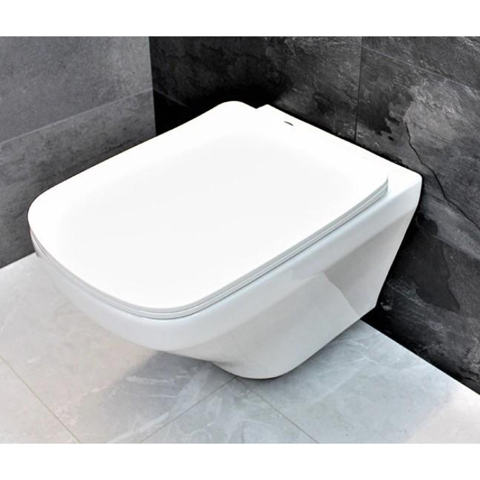 Унітаз DUSEL LEXI підвісний DWHT10201330 із сидінням Soft Close дюропласт - фото 1