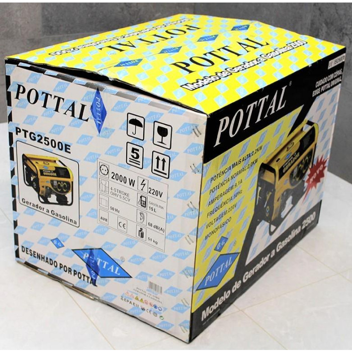 Генератор професійний (бензогенератор) Pottal PTG2500E 2,2 кВт - фото 8