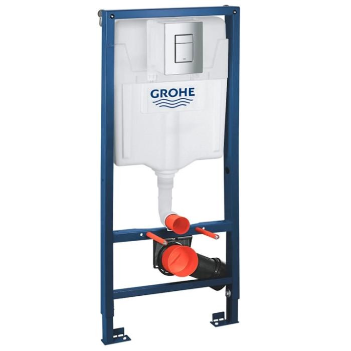 Інсталяція GROHE Rapid SL 38772001+ Унітаз підвісний DUSEL SENTIA+ Сидіння + Панель змиву (928810) - фото 16