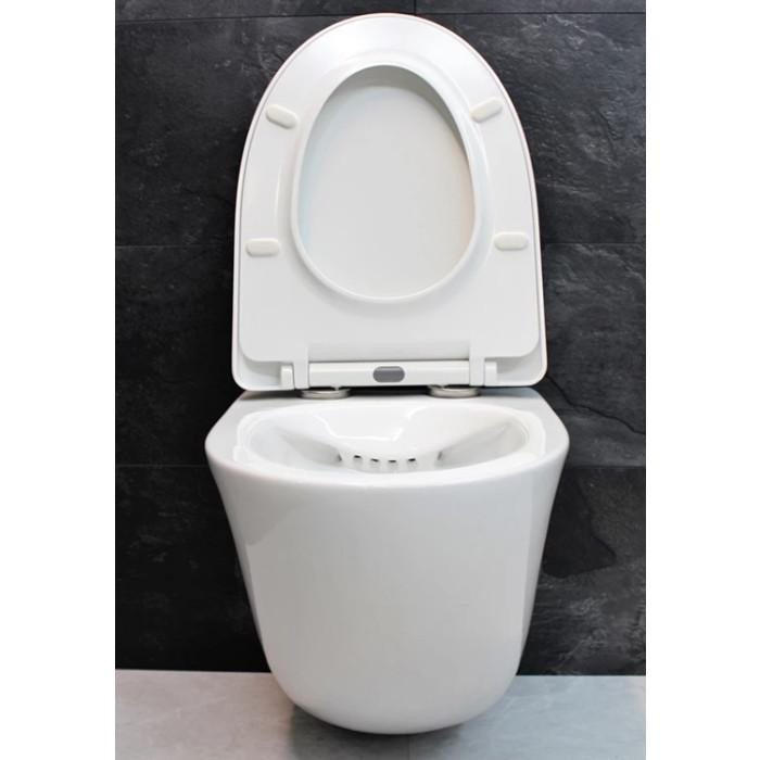 Інсталяція GROHE Rapid SL 38772001+ Унітаз підвісний DUSEL SENTIA+ Сидіння + Панель змиву (928810) - фото 4