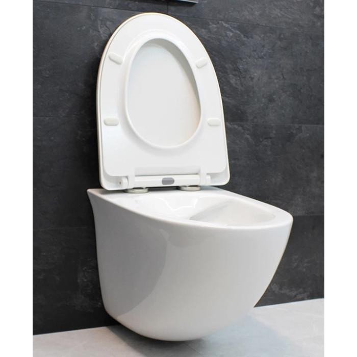Інсталяція GROHE Rapid SL 38772001+ Унітаз підвісний DUSEL SENTIA+ Сидіння + Панель змиву (928810) - фото 5