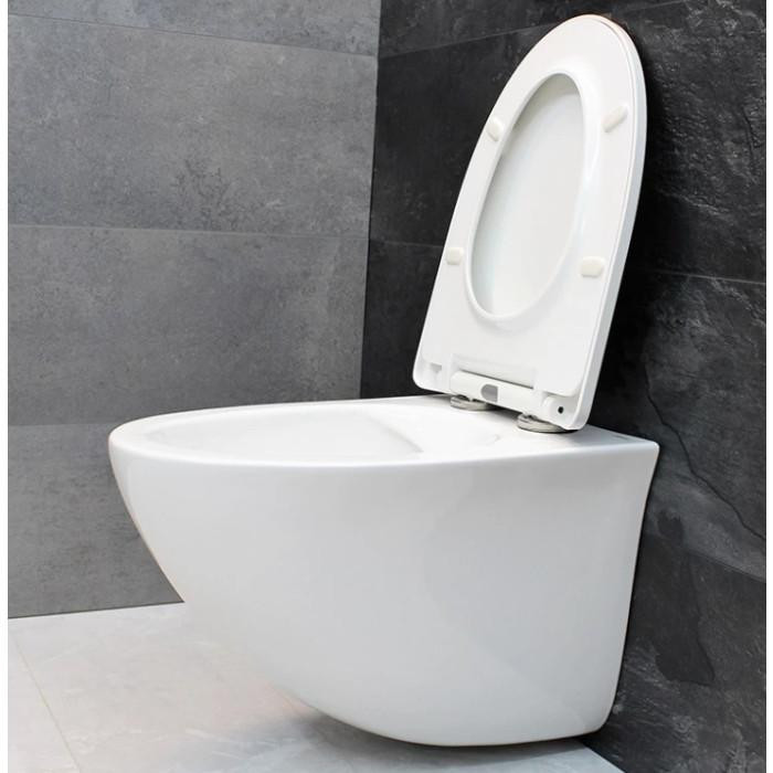 Інсталяція GROHE Rapid SL 38772001+ Унітаз підвісний DUSEL SENTIA+ Сидіння + Панель змиву (928810) - фото 6