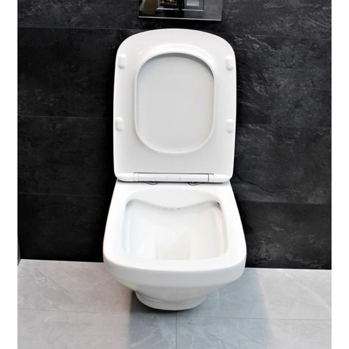 Інсталяція GROHE Rapid SL 38772001+ Унітаз підвісний DUSEL LEXI DWHT10201330+ Сидіння + Панель (928808) - фото 8