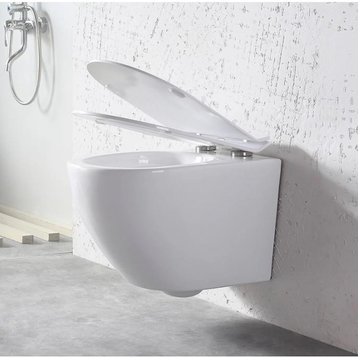 Інсталяція GROHE Rapid SL 38772001+ Унітаз підвісний DUSEL LEVITA + Сидіння + Панель змиву (928807) - фото 2