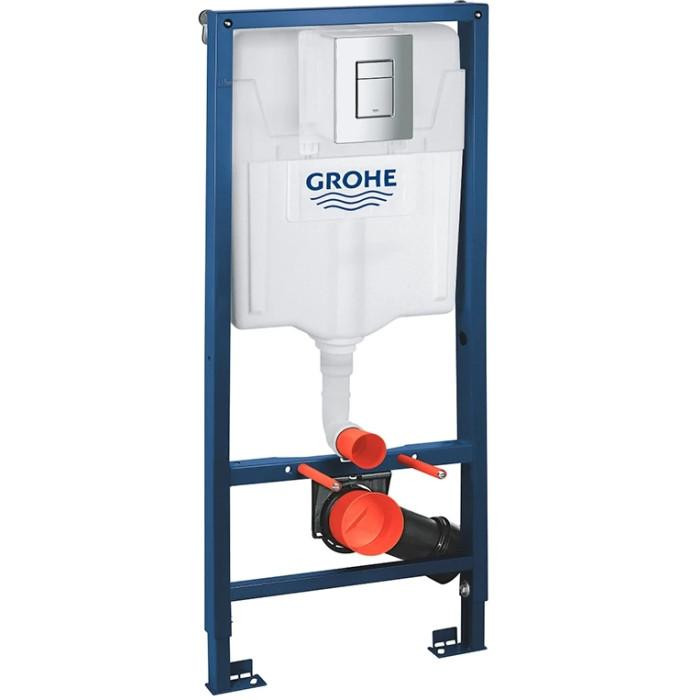Інсталяція GROHE Rapid SL 38772001+ Унітаз підвісний DUSEL LEVITA + Сидіння + Панель змиву (928807) - фото 5