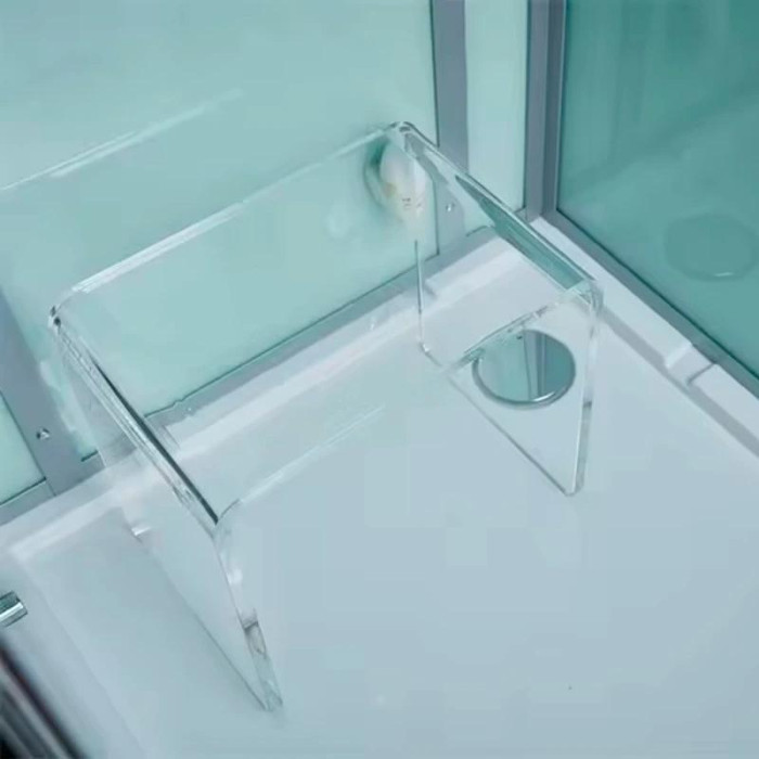 Гідромасажний паровий бокс GOLSTON G-U693 сатин правосторонній - фото 1