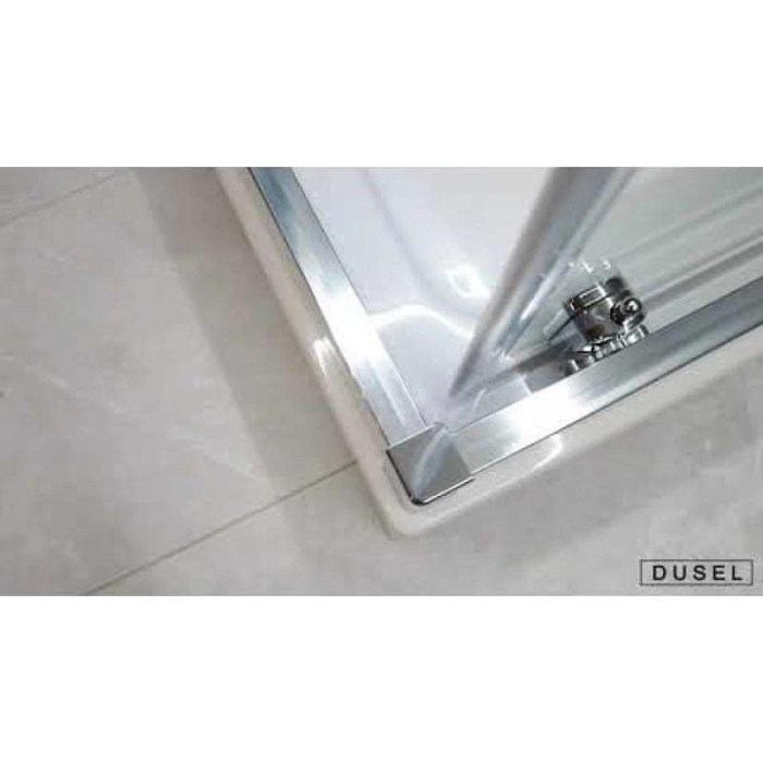Душова кабіна Dusel А-513, 80х80х190, двері розсувні, прозоре скло - фото 6
