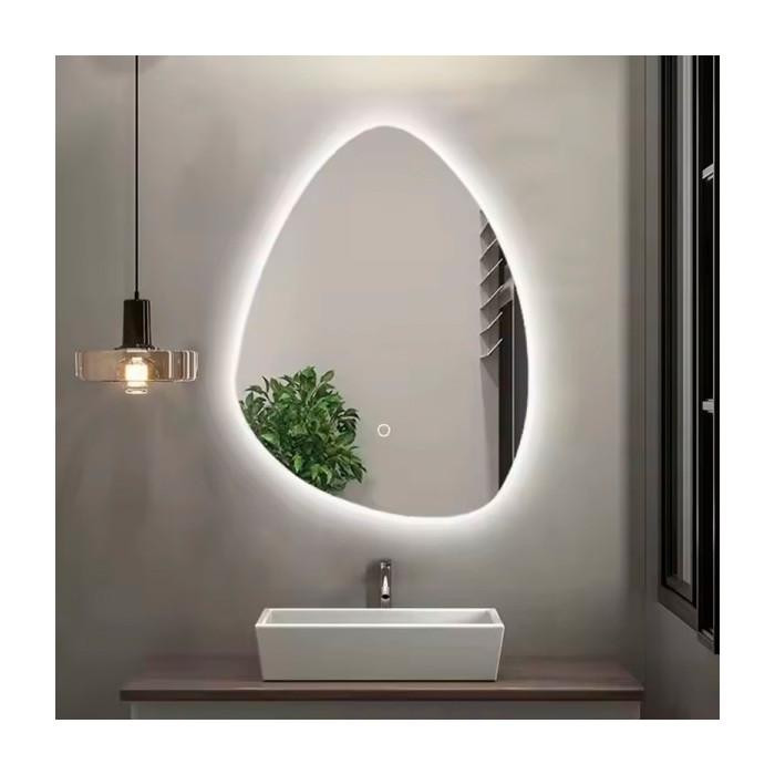 Дзеркало DUSEL LED DE-M1014 75смх100см сенсорне включення + підігрів + годинник / темп - фото 0