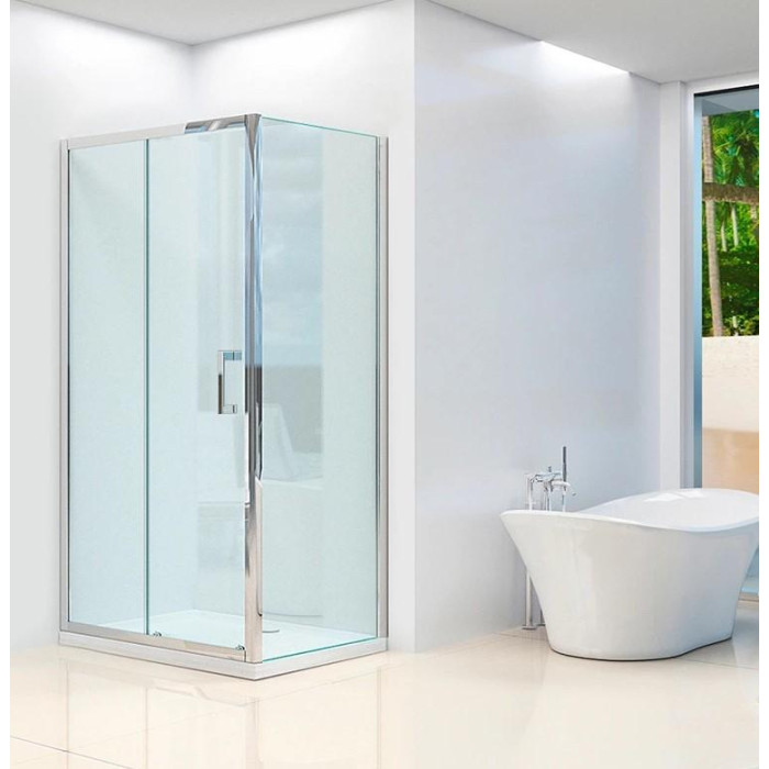 Душевая кабина Dusel A-515 1200x800x1900 см, двери раздвижные, прозрачное стекло - фото 2