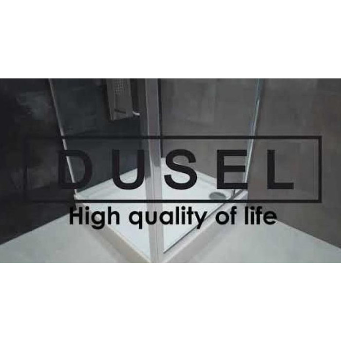 Душевая кабина Dusel А-516, 90х90х190, дверь распашная, матовое стекло (шиншилла) - фото 15