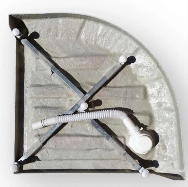 Душовий піддон напівкруглий (90х90х13,5 см) Dusel D202 - фото 4