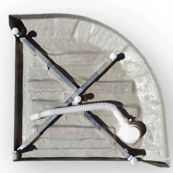 Душовий піддон напівкруглий (100х100х13,5 см) Dusel D202 - фото 5