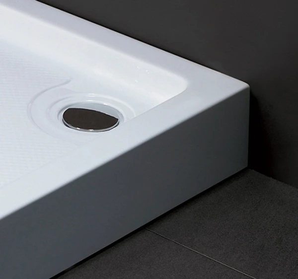 Душовий піддон Dusel D102 квадратний, 80x80x13,5 см - фото 1