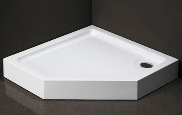 Душовий піддон п'ятикутний (100х100х13,5 см) Dusel D402 - фото 1