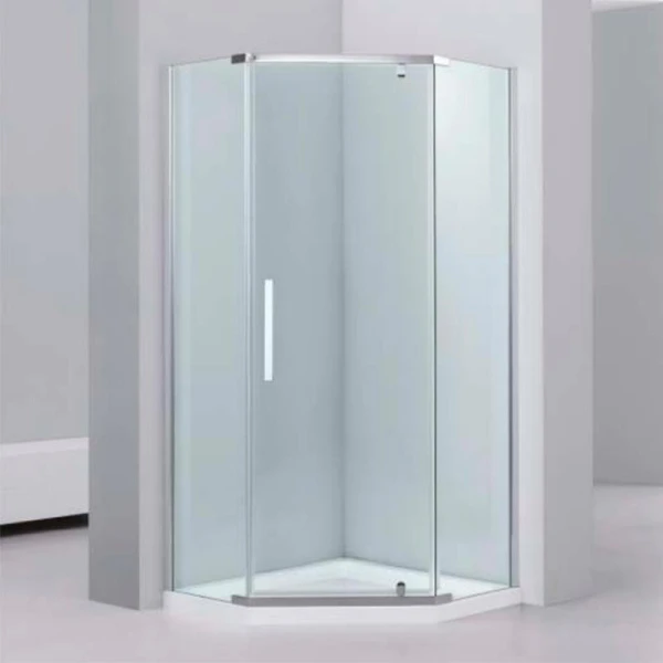 Душова кабіна Dusel A-1104, 90х90х190, прозоре скло 8 мм, двері розпашні - фото 0