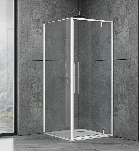 Душова кабіна Dusel DL198/DL196 Chrome (90х90 см) скло прозоре - фото 0