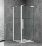 Душова кабіна Dusel DL198/DL196 Chrome (90х90 см) скло прозоре