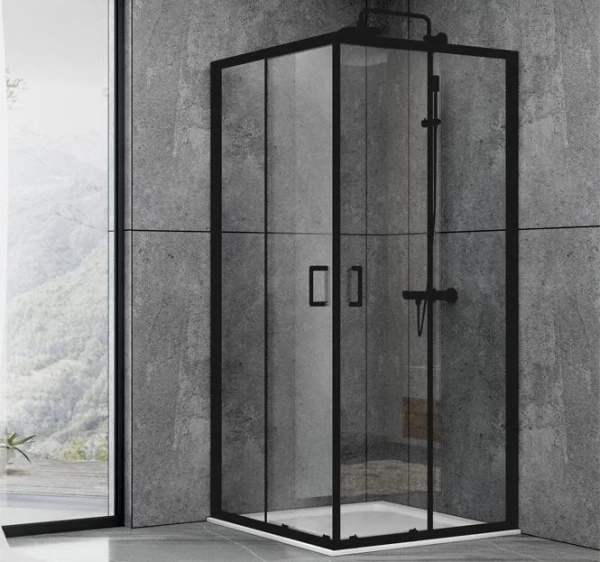 Душова кабіна Dusel EF-184B Black Matt 900x900x1900 мм - фото 0