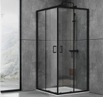 Душевая кабина Dusel EF-184B Black Matt 900x900x1900 мм