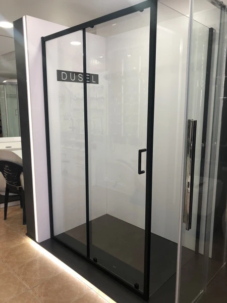 Душова кабіна Dusel EF-185B + EF181B Black Matt 1200x900x1900 - фото 1