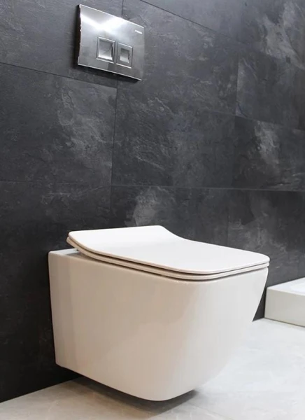 Безободковый підвісний унітаз DUSEL CUBIS без бачка DWHT10201030R з сидінням Soft Close дюропластів, 810301 - фото 12