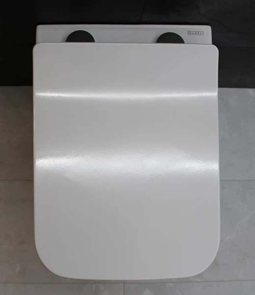 Безободковый підвісний унітаз DUSEL CUBIS без бачка DWHT10201030R з сидінням Soft Close дюропластів, 810301 - фото 8