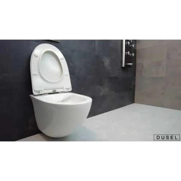 Унітаз підвісний безободковый DUSEL SENTIA DWHT10201630R без бачка з сидінням Soft Close дюропластів, 816301 - фото 17