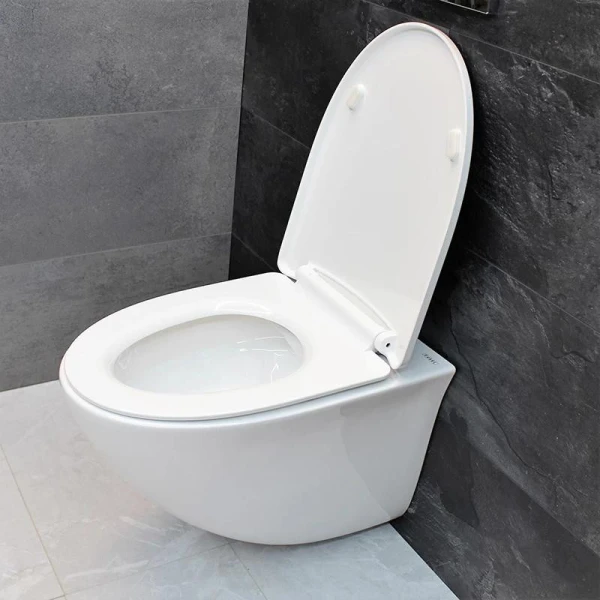 Унітаз підвісний безободковый DUSEL SENTIA DWHT10201630R без бачка з сидінням Soft Close дюропластів, 816301 - фото 7