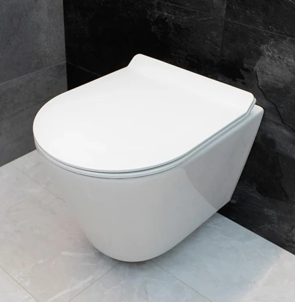 Унітаз безободковый підвісний DUSEL AREZ без бачка DWHT10210230R з сидінням Soft Close дюропластів, 802301 - фото 1