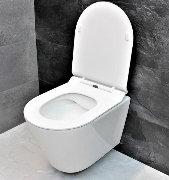 Унітаз безободковый підвісний DUSEL AREZ без бачка DWHT10210230R з сидінням Soft Close дюропластів, 802301 - фото 11