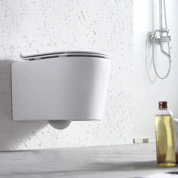 Унітаз безободковый підвісний DUSEL AREZ без бачка DWHT10210230R з сидінням Soft Close дюропластів, 802301 - фото 16