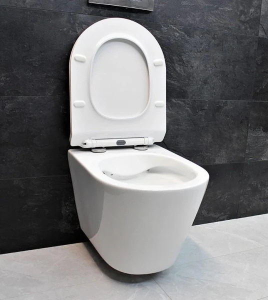 Унітаз безободковый підвісний DUSEL AREZ без бачка DWHT10210230R з сидінням Soft Close дюропластів, 802301 - фото 3