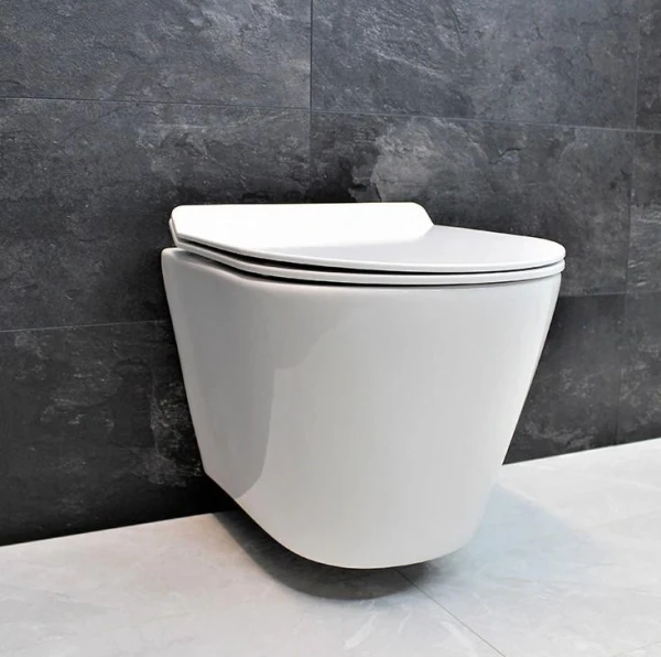 Унітаз безободковый підвісний DUSEL AREZ без бачка DWHT10210230R з сидінням Soft Close дюропластів, 802301 - фото 5