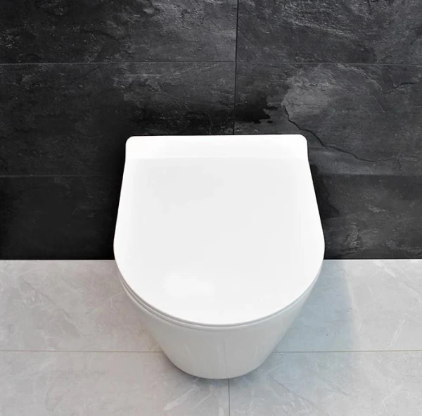 Унітаз безободковый підвісний DUSEL AREZ без бачка DWHT10210230R з сидінням Soft Close дюропластів, 802301 - фото 6