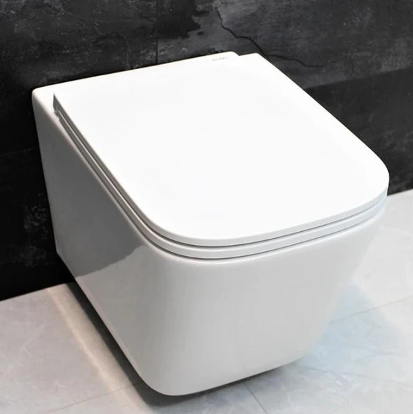 Унітаз безободковый підвісний DUSEL IVIA без бачка DWHT10210330R з сидінням Soft Close дюропластів, 803301 - фото 12