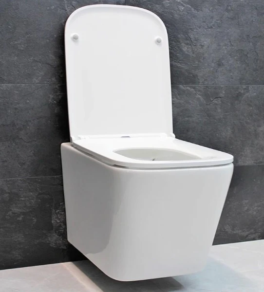 Унітаз безободковый підвісний DUSEL IVIA без бачка DWHT10210330R з сидінням Soft Close дюропластів, 803301 - фото 8