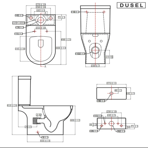 Унітаз Dusel SOUL DTPT10211930R 911931 - фото 4