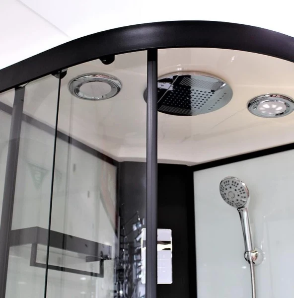 Душовий бокс Dusel DSC-DU511-90SB низький піддон чорний - фото 2