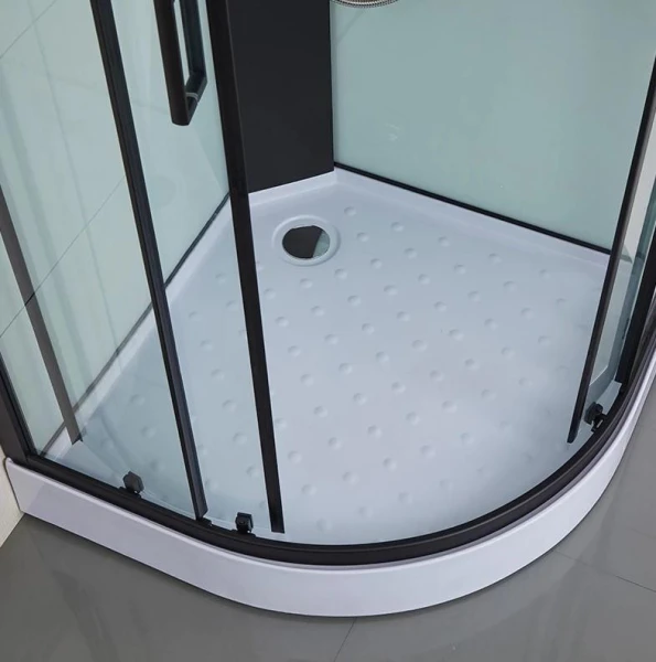 Душовий бокс Dusel DSC-DU511-90SB низький піддон чорний - фото 11