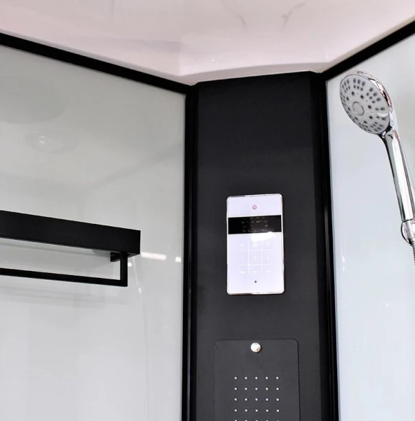 Душовий бокс Dusel DSC-DU511-90SB низький піддон чорний - фото 15