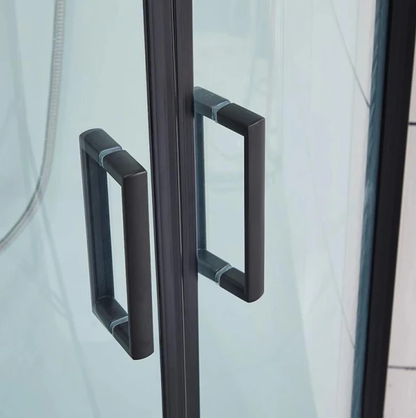 Душовий бокс Dusel DSC-DU511-90SB низький піддон чорний - фото 3