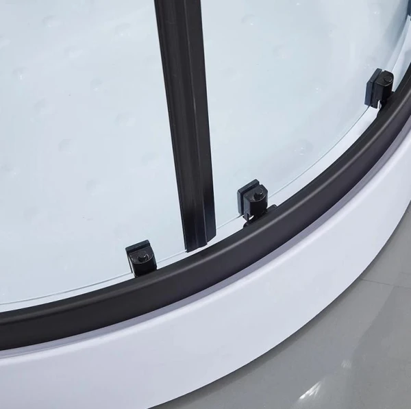 Душовий бокс Dusel DSC-DU511-90SB низький піддон чорний - фото 4