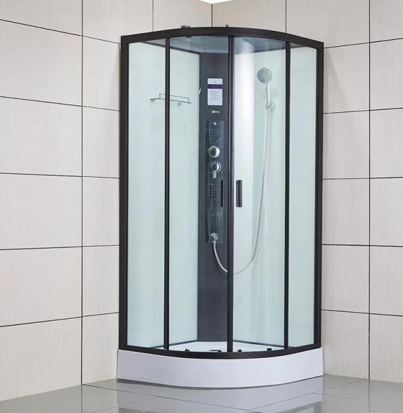 Душовий бокс Dusel DSC-DU511-90SB низький піддон чорний - фото 5