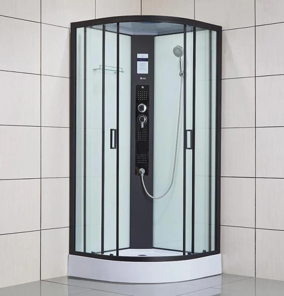 Душовий бокс Dusel DSC-DU511-90SB низький піддон чорний - фото 6