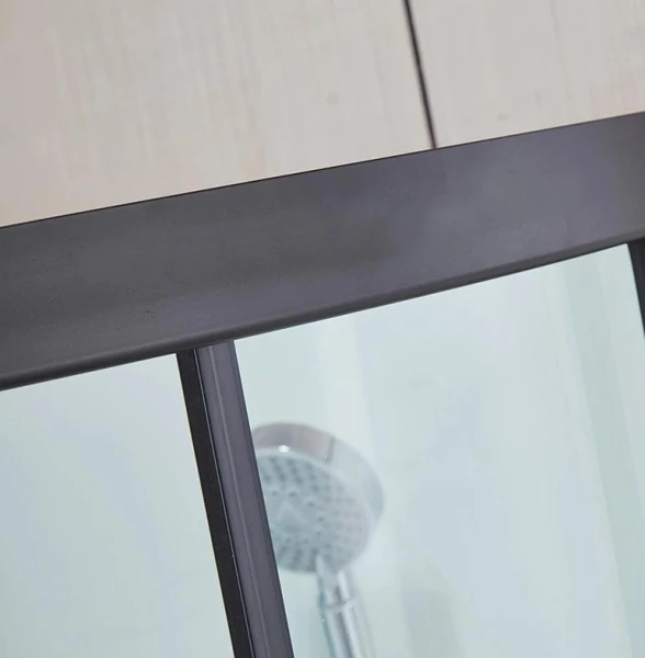 Душовий бокс Dusel DSC-DU511-90SB низький піддон чорний - фото 7