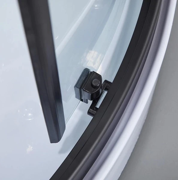 Душовий бокс Dusel DSC-DU511-90SB низький піддон чорний - фото 9