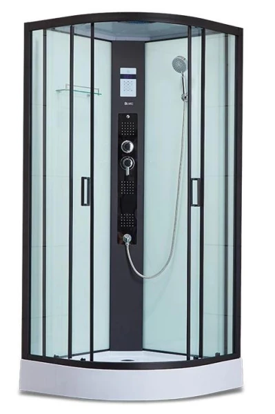 Душовий бокс Dusel DSC-DU511-90SB низький піддон чорний - фото 0