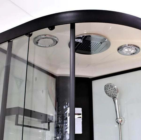 Душовий бокс Dusel DSC-DU511-100SB низький піддон чорний 351113 - фото 1